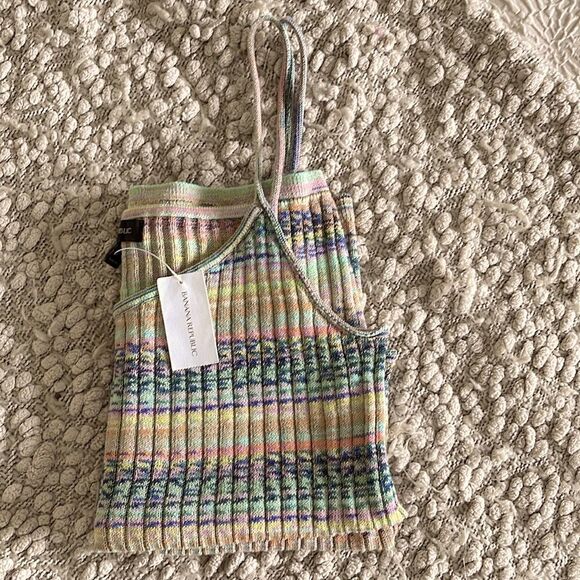 NWT Banana Republic Knit Tank Top Multi colored. Size Medium‎ - Picture 4 of 9
